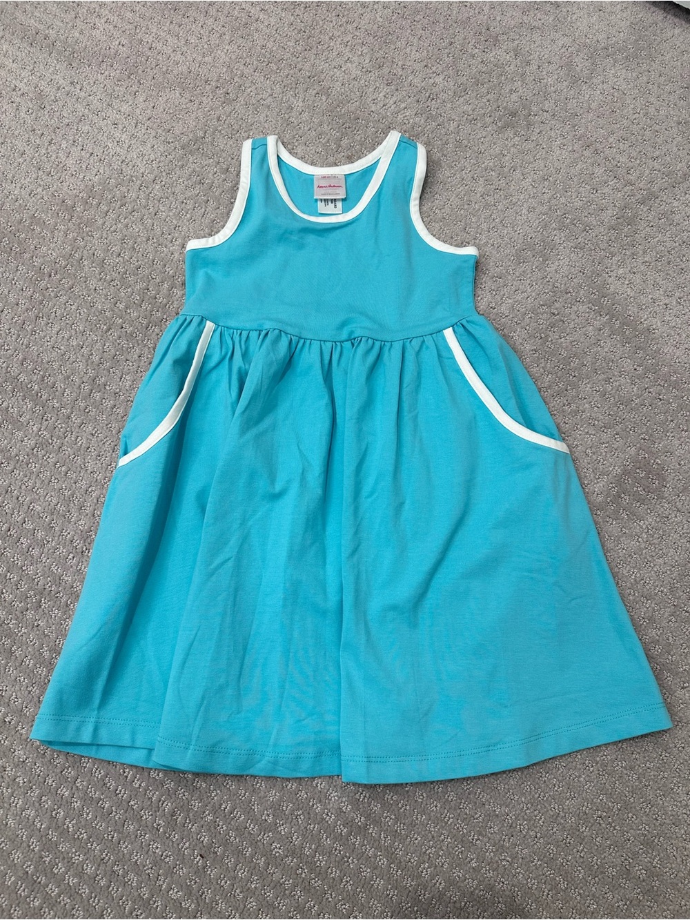 Hanna Andersson Racerback Skater Dress, Size 4, Color Tidepool